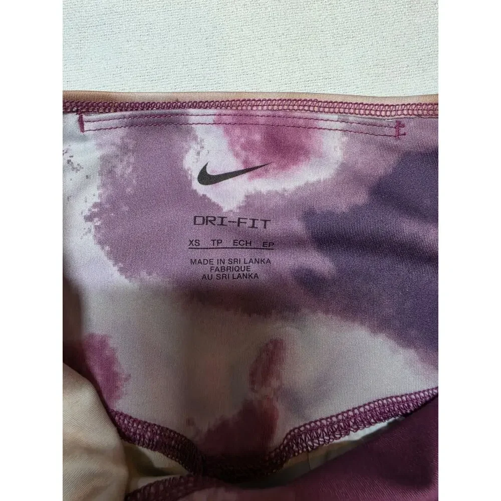 New Nike One Tie Dye Leggings Women's Style: DV0051-565 Amethyst Wave Size XS